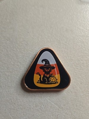 Black Cat Candy Corn Halloween One oz .999 Fine Copper Triangle