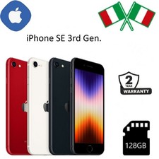 NUOVO Apple iPhone SE 3a Gen. (2022) 128GB  Nero Bianco Rosso ✔️Originale