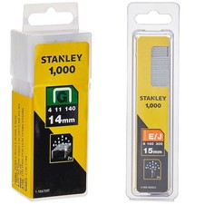 Stanley 1 TRA709T 14mm Heavy Duty Staple (1000 Pieces) Yellow & 15mm Nail 0 SWK