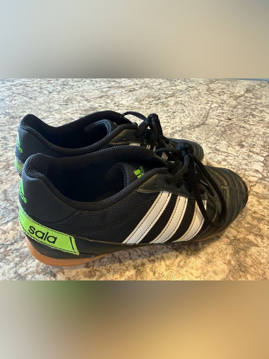Adidas Super Sala Indoor Soccer Football Shoes Mens 8 Black Green