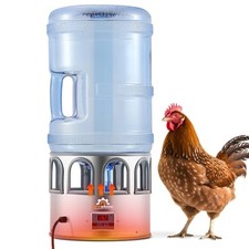 Heated Chicken Waterer 5 Gallon, Heated Poultry Waterer, for Chicken Duck and