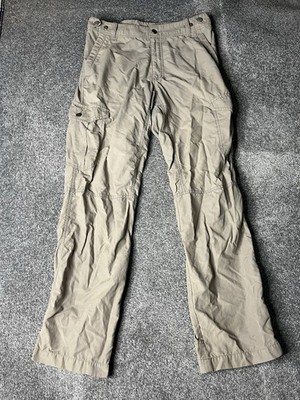 Kathmandu EVRY-Day Cargo Pants Mens Small Beige Long Hiking Trousers