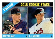 2015 Rookie Stars (Trevor May / A.J. Achter) RS, RC 2015 Topps Heritage #264