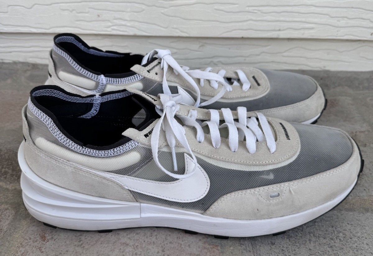 Nike Shoes Men's 15 Waffle One Summit White Black Running Sneakers DA7995-100 thumbnail 6