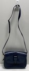 Vintage 80s Anne Klein for Calderon Navy Lizard Embossed Shoulder Bag — photo 2