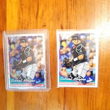 2024 Topps Archives #215 Gabriel Moreno Endcap SP Foilboard + Base Pair DBacks