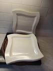 Villeroy & Boch New Wave Caffe Set of 4 Salad Plates Square 9.5" White