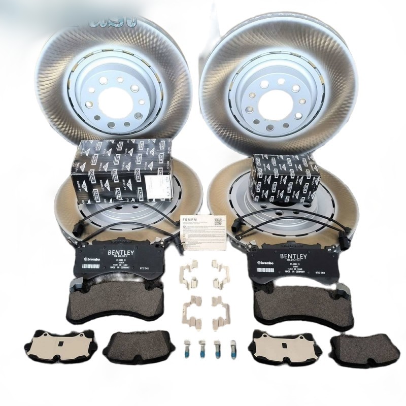6* for Bentley Mulsanne front rear brake pads and rotors 3Y0698151C 3Y0615301A