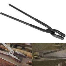 17 inch Wolf Jaw Tongs, Blacksmith Tongs for Beginners & Professional Blacksm...