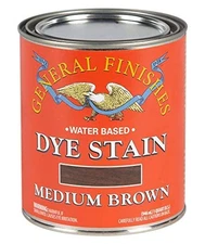 Medium Brown Household Stain 1 Quart Ultra Penetrating Water Based Wood Stain