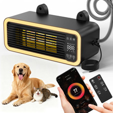 1200W Dog House Heater with Thermostat WIFI Control, Dog Heaters for outside Dog