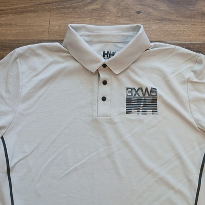 Helly Hansen Polo Mens Extra Large Grey Hydropower Sailing Outdoors Performance
