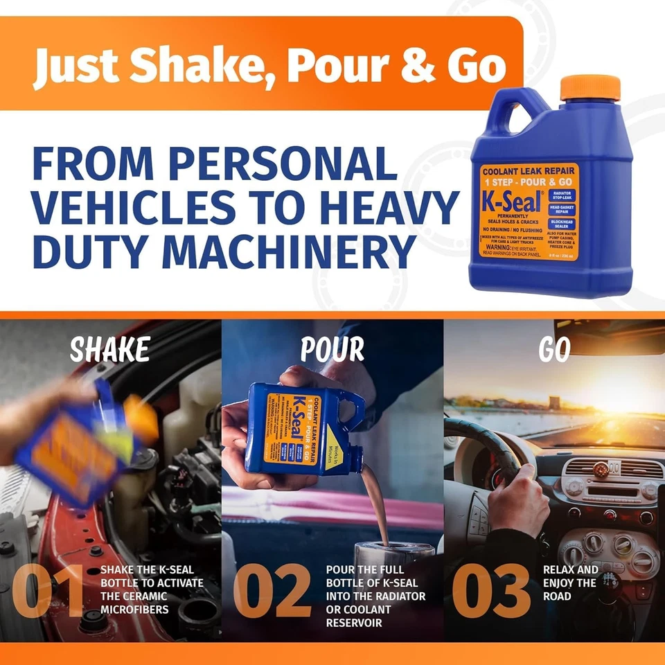 K-Seal ST5501 Multi Purpose One Step Permanent Coolant Leak Repair - Image 4 of 4