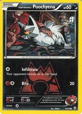 Team Magma's Poochyena 17/34 Double Crisis Regular on eBay