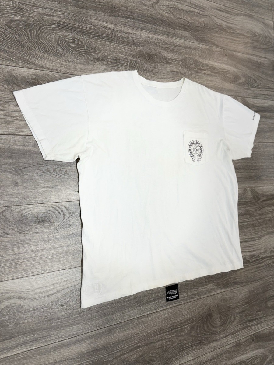 CHROME HEARTS ポケットTシャツ ホワイト Chrome Hearts Horse Shoe Logo Pocket T-Shirt White Men's - SS21 - US