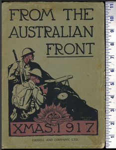1917 WW I "FROM THE AUSTRALIAN FRONT" XMAS CASSELL YPRES SOMME FLANDERS AS-IS