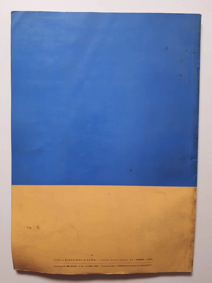 FIAT 124 SPORT SPIDER Catalogo Ricambi Carrozzeria Originale 1972 - Immagine 2 di 4