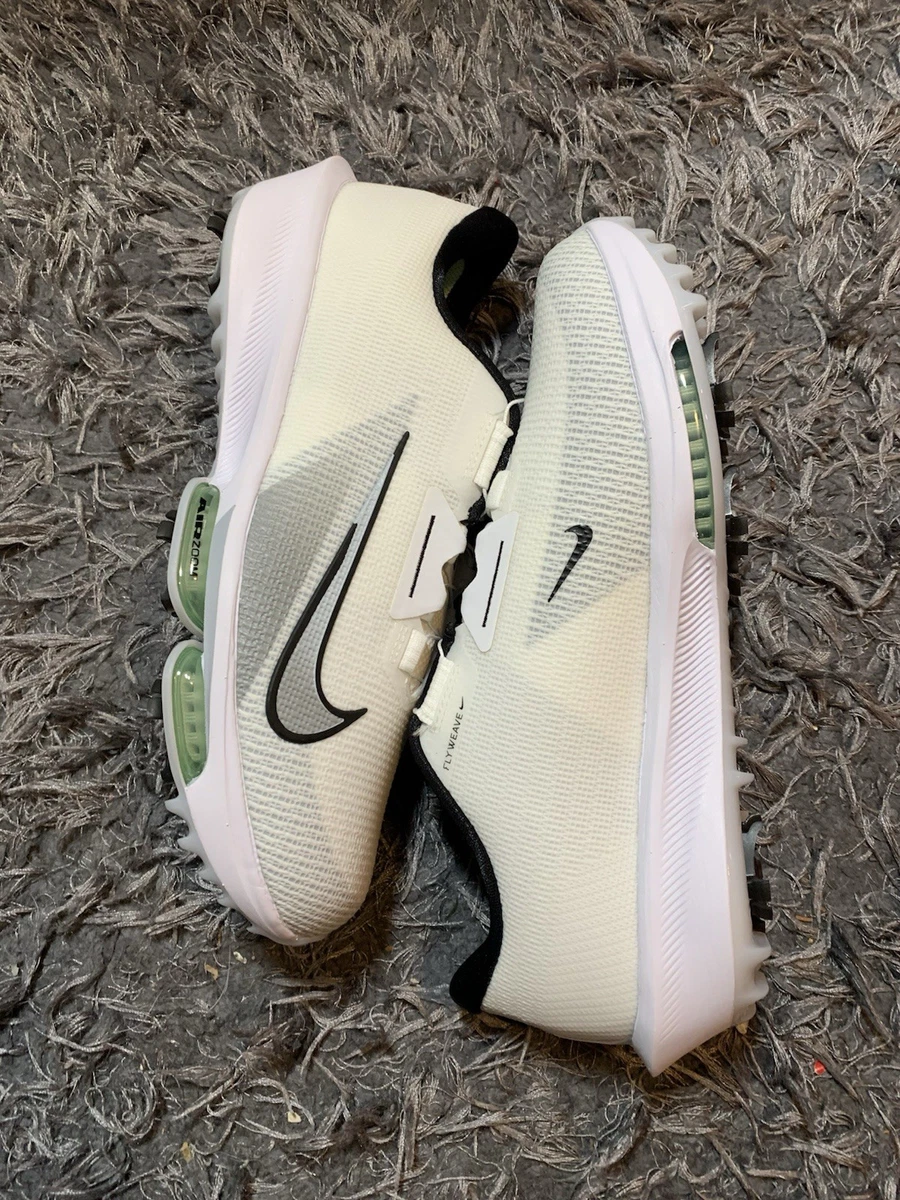 Nike Infinity Tour BOA 2 Golf Men\'s 9 Wide Cleats Flyweave White FN6730-100 New Nike Infinity Tour BOA 2 Golf Wide White Pure Platinum Green  main image 3