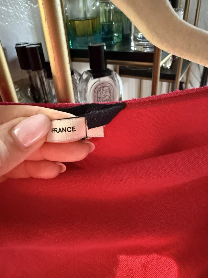 Lanvin Winter 2014 Collection Red Wool Dress Size 40 France - Image 4 of 4