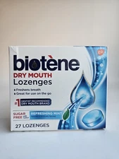 Biotène Dry Mouth Lozenges - Refreshing Mint, Pack of 27 - Expires 01/2026