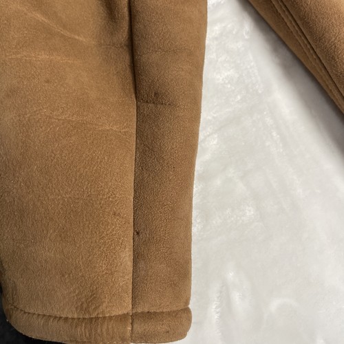 Sawyer of Napa Vintage Rancher Brown Shearling & Suede Coat Men's 40 Original - Picture 22 of 23