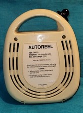 30ft AUTOREEL Retro CM-055 Retractable Cord Reel Two Jacks Vintage Working
