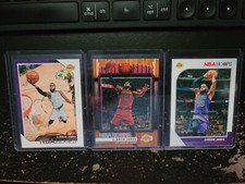 Los Angeles Lakers all star forward LeBron James NBA Basketball Card Lot