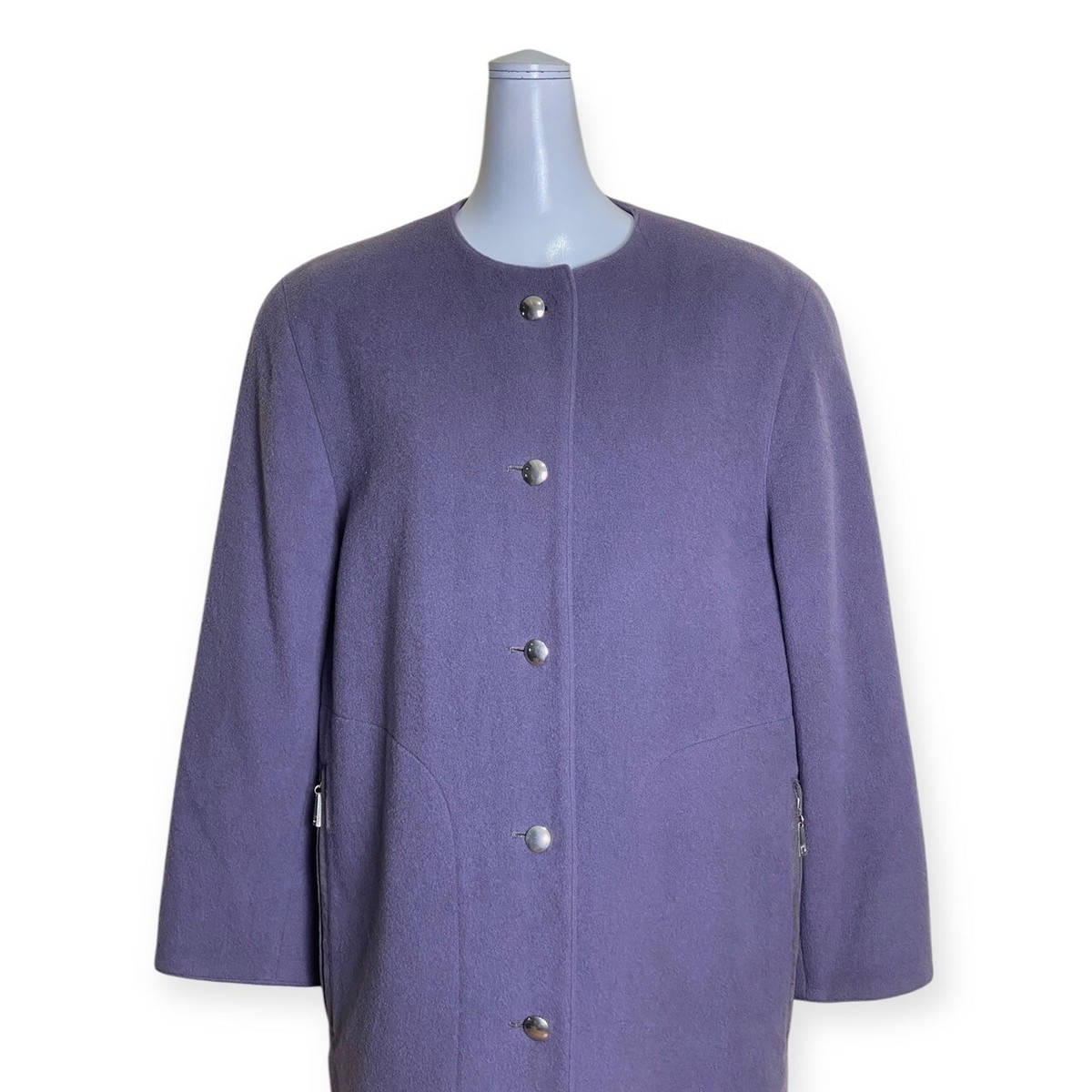 ジャケット・アウター 1990FW CLAUDE MONTANA Wool Cape Coat Claude Montana Vintage Navy Blue Oversized Drape Wool Cashmere