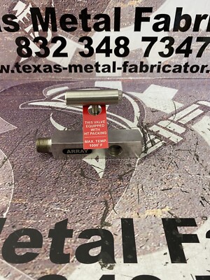 Array 103N-125 P Hard Seat Gauge Valve 1/2  Male x 3 Female 10000PSI 