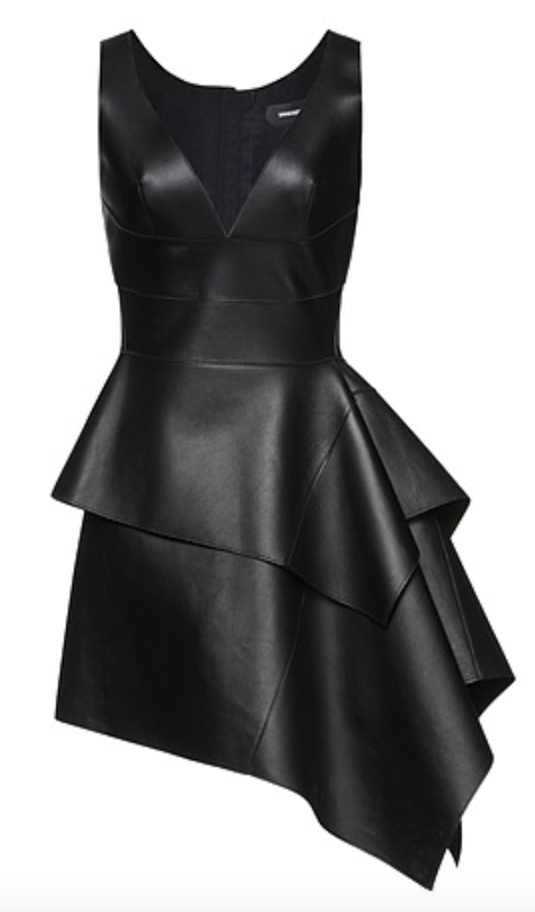 dillards black leather dress APHRODITE STRETCH LEATHER DRESS – AS by DF