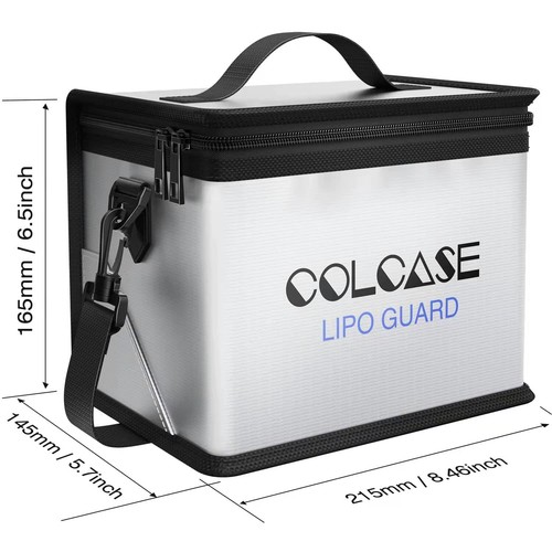 COLCASE Fireproof Explosionproof Lipo Safe Bag for Lipo Battery Storage and C... - Picture 6 of 7