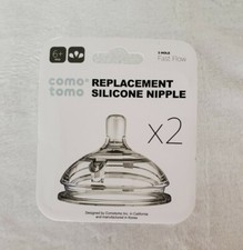 Como Tomo Silicone Replacement Nipple Fast Flow 6 Months 2-Count