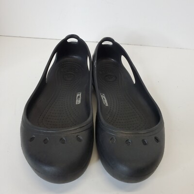 CROCS Kadee Womens Slip On Flats Comfort Shoes, Black 205077 - Sz 7