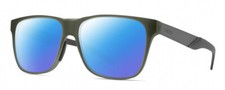 Smith Lowdown Steel Unisex Polarized Sunglasses Moss Crystal Green/Gunmetal 56mm
