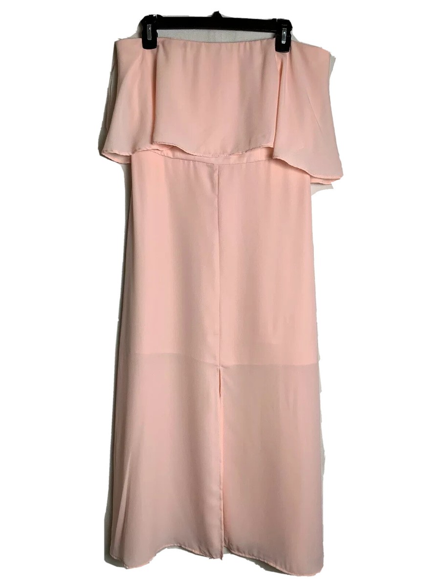 charles henry off the shoulder dress pink Charles Henry off shoulder dress