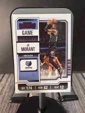 2023-24 Panini Contenders JA MORANT Purple Game Ticket /199- Memphis Grizzlies