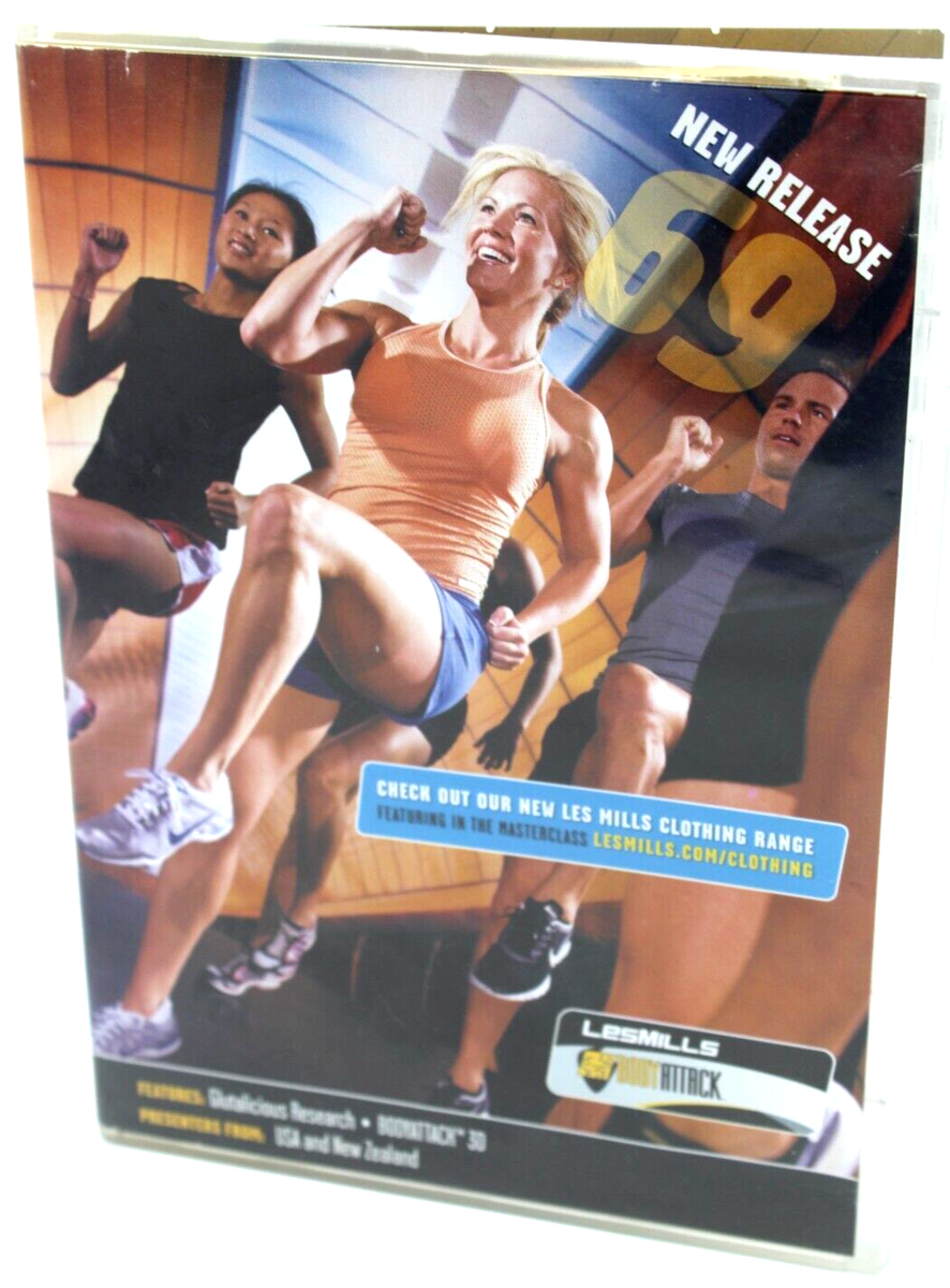 Les Mills Body Attack #69 Complete DVD, CD, Case & Choreography