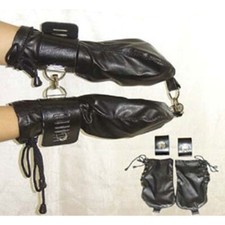 Binding Dog Puppy Gloves Padded Paw Lock Mittens Fist Mitts Handcuffs Restraints