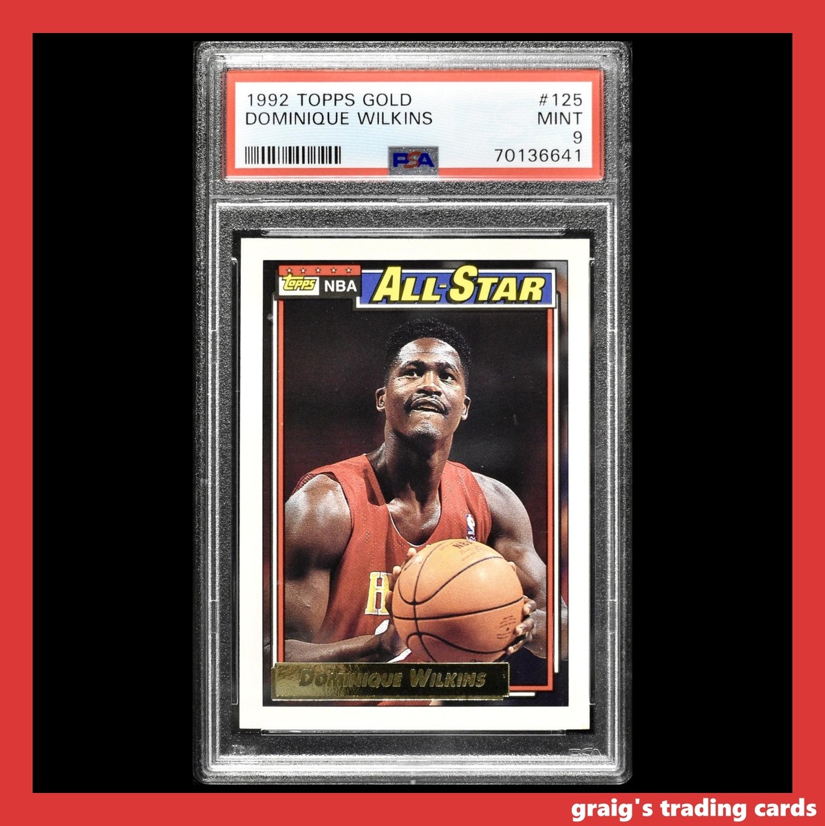 1992 Topps Gold #125 Dominique Wilkins PSA 9 MINT | eBay