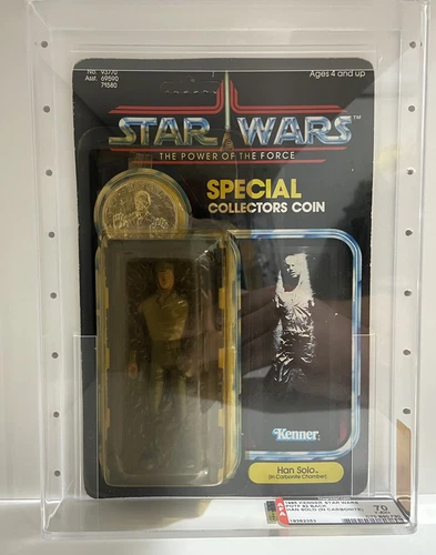 Vintage Star Wars - 1985 Kenner Han Solo (in Carbonite) ROTJ - AFA 70Y-EX+