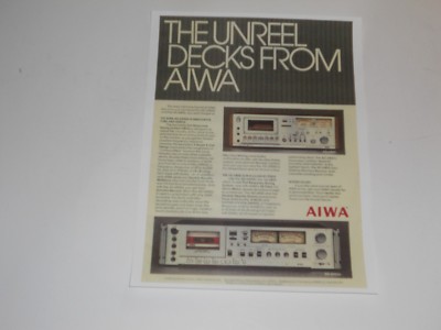 Aiwa AD-6900u, AD-6800 Cassette Ad, 1 Page, 1979, Article, Specs + Info