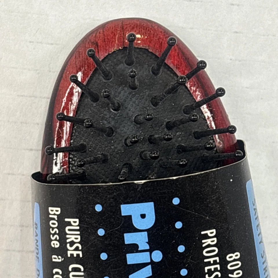 De Colección Philips Privado Profesional Cartera Cojín Cepillo Rojo Cereza Grano #80902 Foto 2 de 4