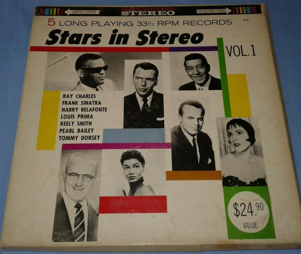 "Stars in Stereo” 33 rpm 10 LP Set with Frank Sinatra, Ray Charles, Louis Prima - Image 2 of 4
