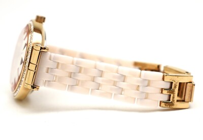 Anne Klein New York 12/2316 Ceramic Bracelet Rose Gold Watch  display picture 3