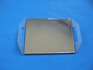 VANITY MAKEUP DRESSER BEVELED MIRROR TRAY WITH HANDLES