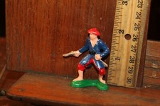Vintage Pirate Action Figure Painted Plastic