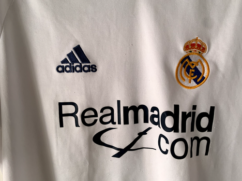 Real Madrid Zidane Adidas Boys XL Jersey Shirt Girls Soccer Football Vintage - Picture 4 of 5