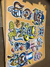 Mitch OConnell “I Bite” Flash Art Sheet No Sticker 2001 Rare!