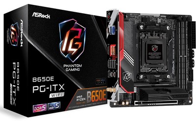B650E PG-ITX WiFi AMD Ryzen 7000 Series CPU Compatible (Soket AM5) B650 Mini-...