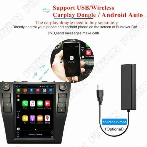 9.7'' Vertical For Android 10.1 Car Stereo Radio GPS For Toyota Camry 2006-2011 - Foto 8 di 11